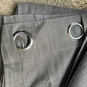 Gray Grommet Curtains